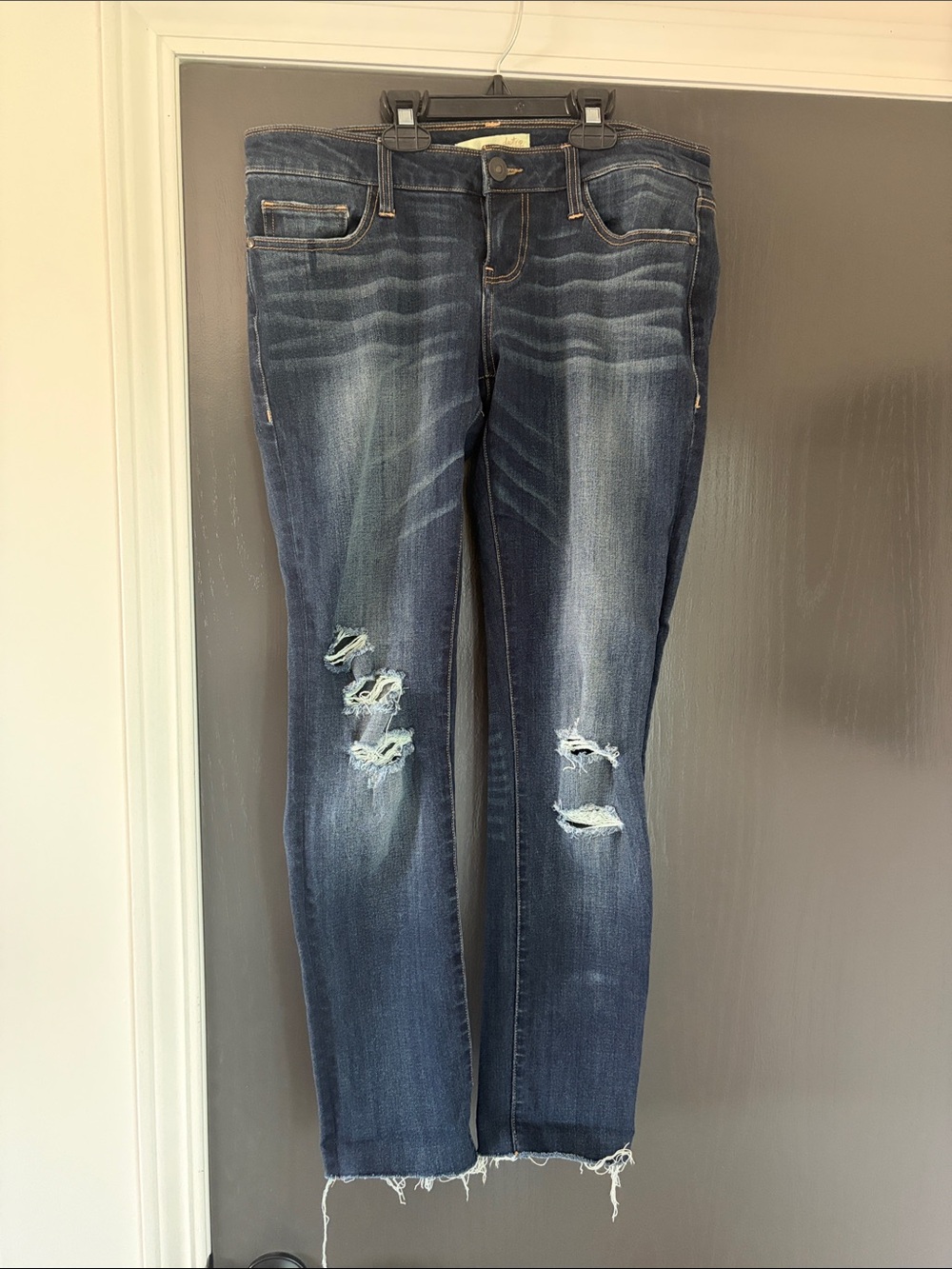 Daytrip Blue Distressed Skinny Jeans